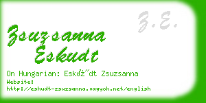 zsuzsanna eskudt business card